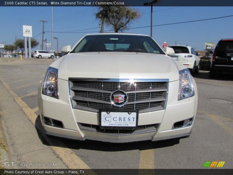 White Diamond Tri-Coat / Cashmere/Cocoa 2008 Cadillac CTS Sedan