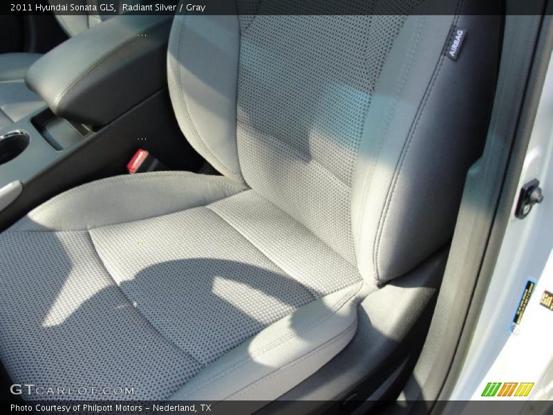 Radiant Silver / Gray 2011 Hyundai Sonata GLS
