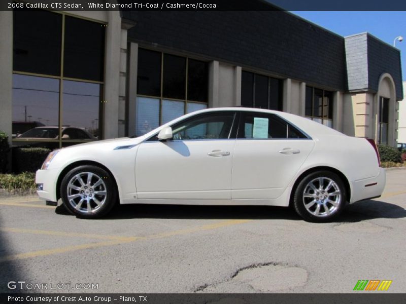 White Diamond Tri-Coat / Cashmere/Cocoa 2008 Cadillac CTS Sedan