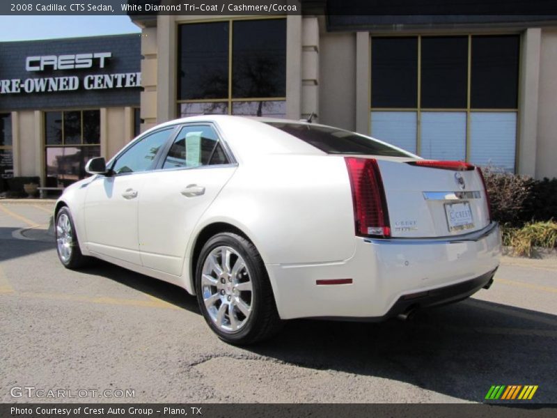 White Diamond Tri-Coat / Cashmere/Cocoa 2008 Cadillac CTS Sedan