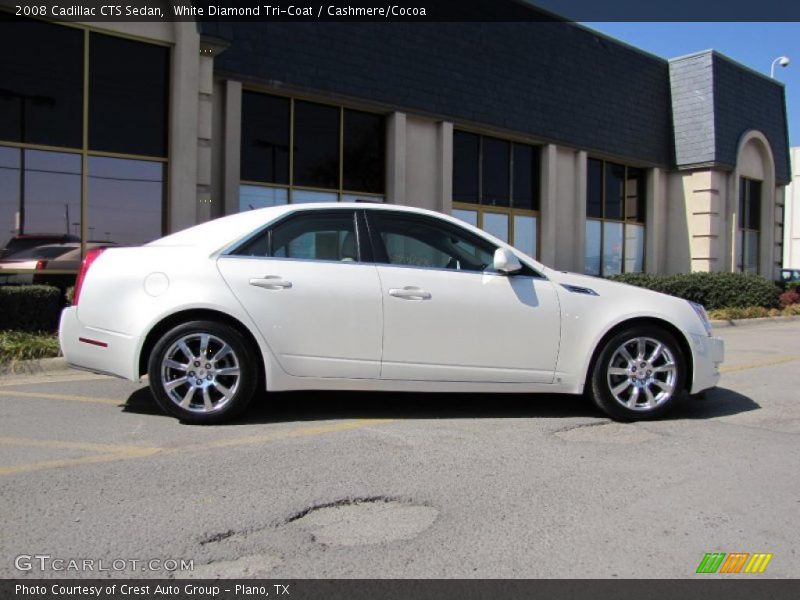 White Diamond Tri-Coat / Cashmere/Cocoa 2008 Cadillac CTS Sedan