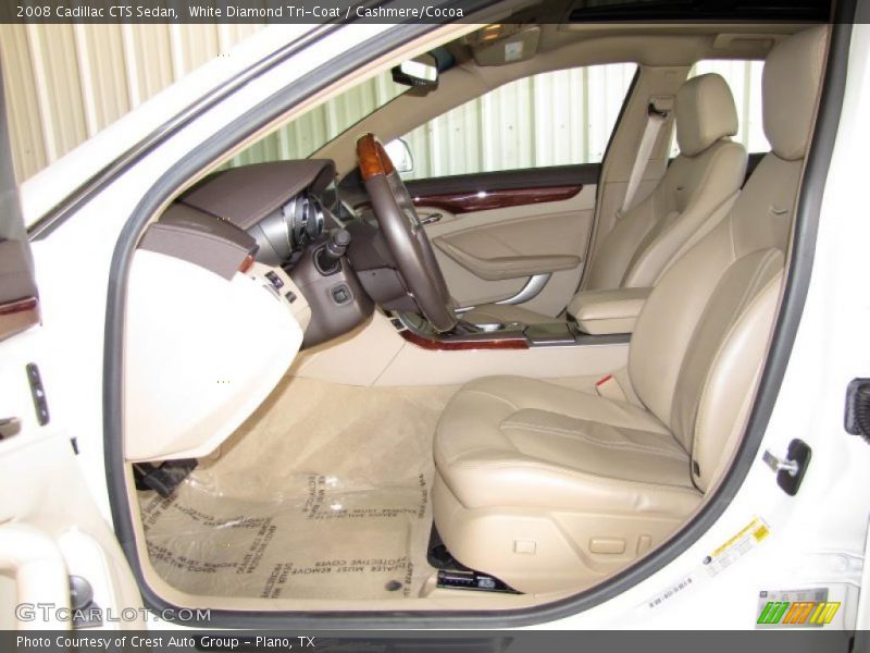White Diamond Tri-Coat / Cashmere/Cocoa 2008 Cadillac CTS Sedan