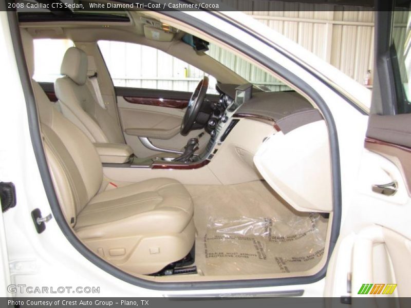 White Diamond Tri-Coat / Cashmere/Cocoa 2008 Cadillac CTS Sedan