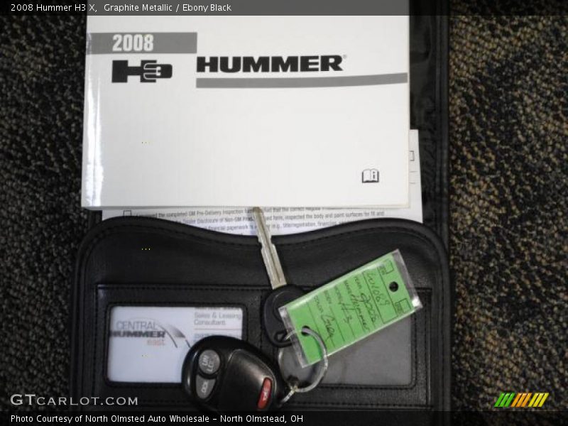 Graphite Metallic / Ebony Black 2008 Hummer H3 X