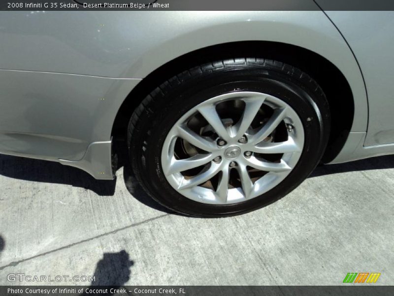 Desert Platinum Beige / Wheat 2008 Infiniti G 35 Sedan