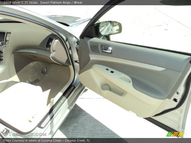 Desert Platinum Beige / Wheat 2008 Infiniti G 35 Sedan