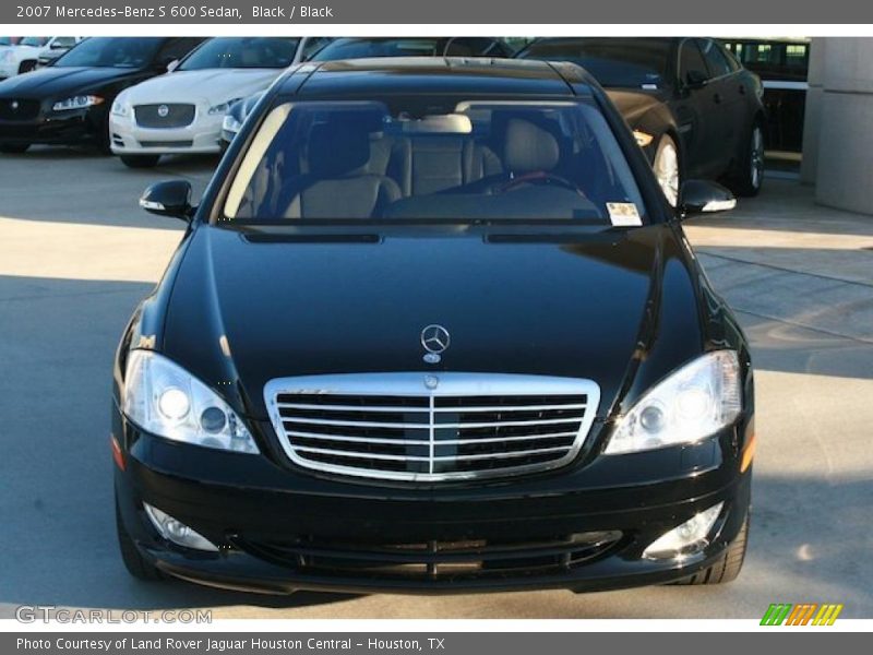 Black / Black 2007 Mercedes-Benz S 600 Sedan