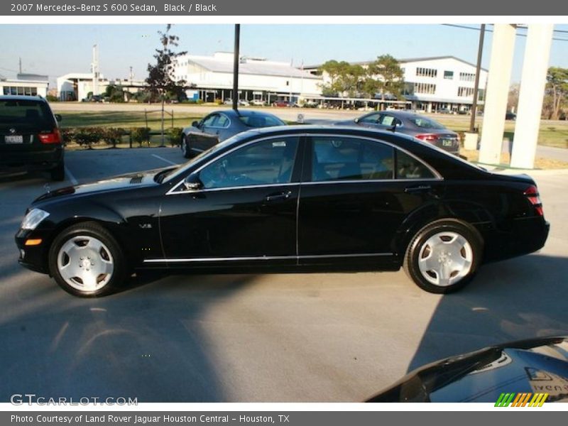 Black / Black 2007 Mercedes-Benz S 600 Sedan
