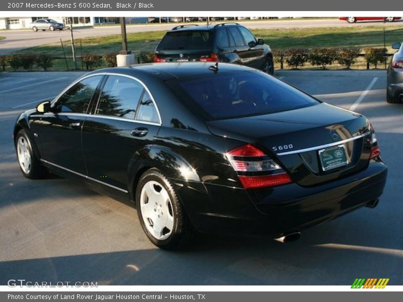 Black / Black 2007 Mercedes-Benz S 600 Sedan