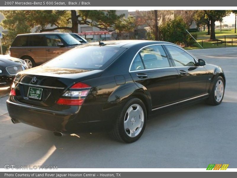Black / Black 2007 Mercedes-Benz S 600 Sedan
