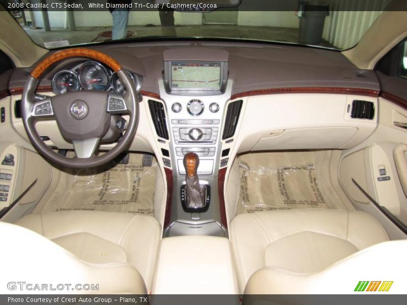 White Diamond Tri-Coat / Cashmere/Cocoa 2008 Cadillac CTS Sedan