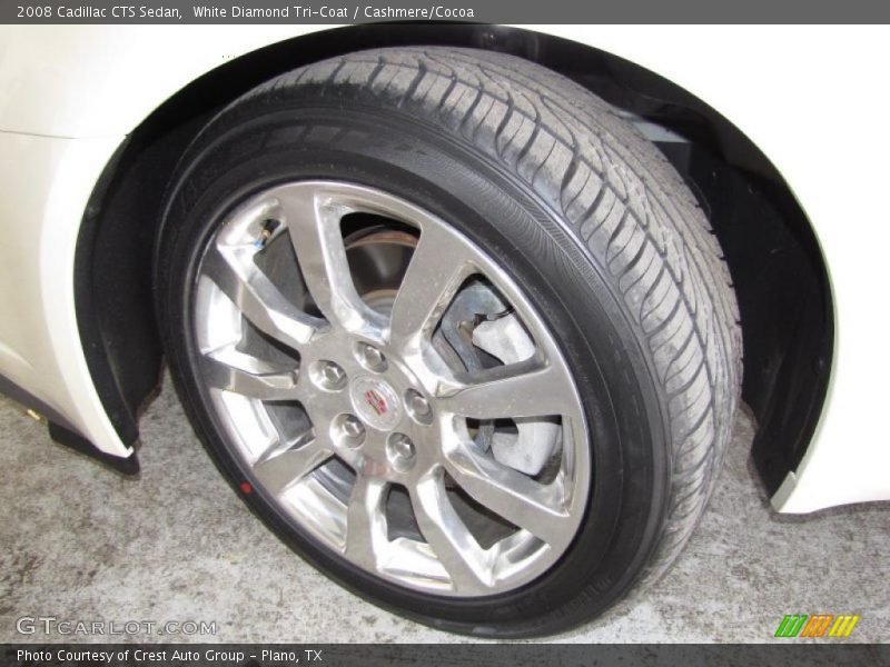 White Diamond Tri-Coat / Cashmere/Cocoa 2008 Cadillac CTS Sedan
