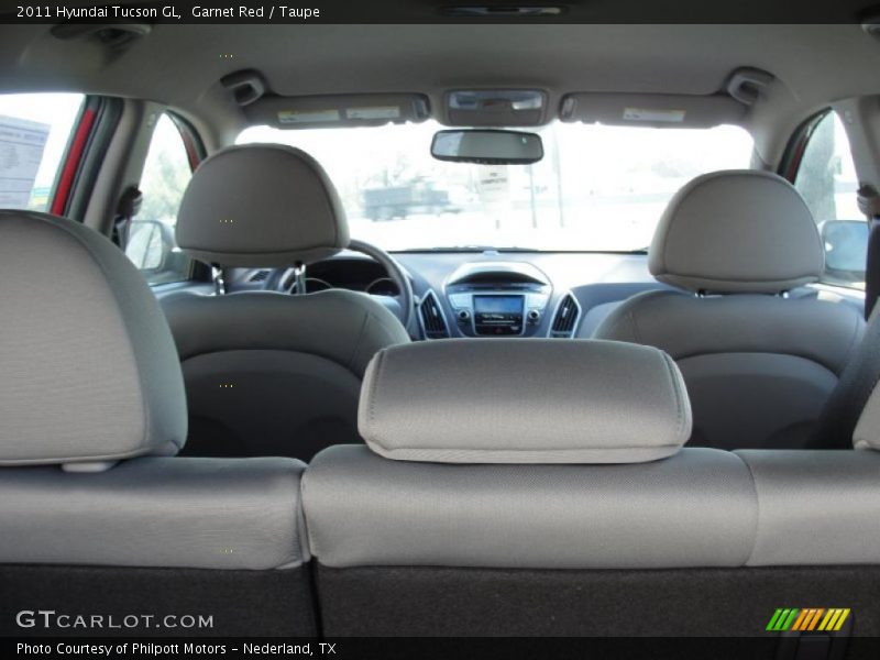 Garnet Red / Taupe 2011 Hyundai Tucson GL