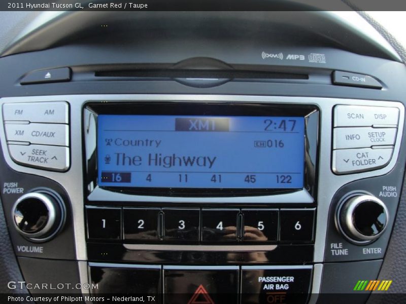 Controls of 2011 Tucson GL