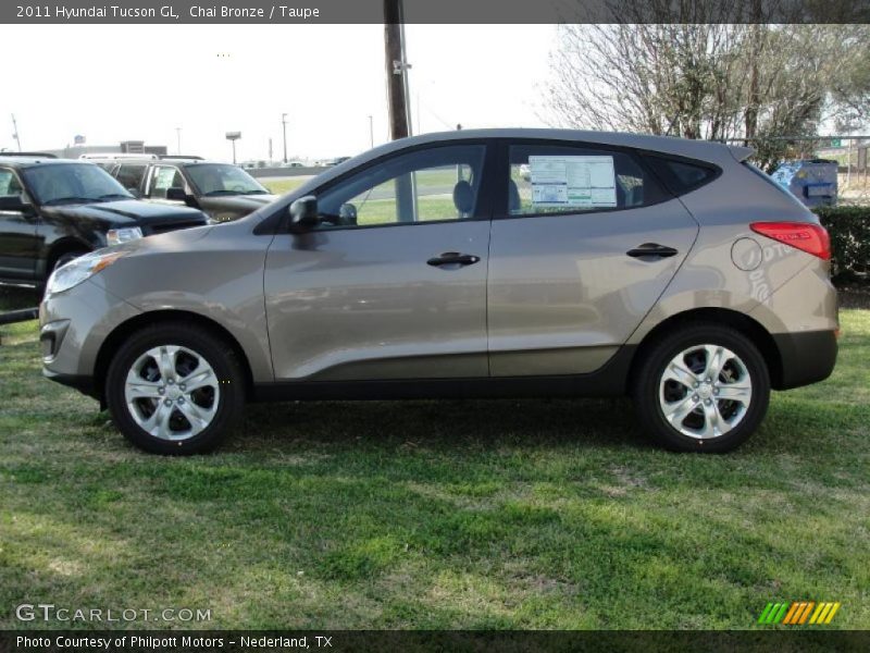 Chai Bronze / Taupe 2011 Hyundai Tucson GL