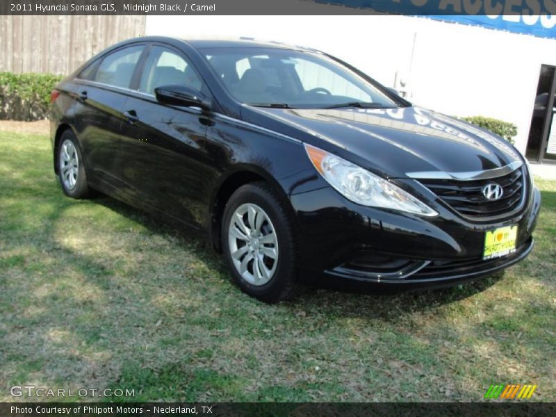 Midnight Black / Camel 2011 Hyundai Sonata GLS