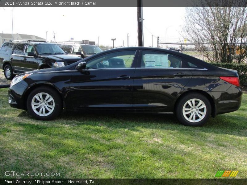 Midnight Black / Camel 2011 Hyundai Sonata GLS