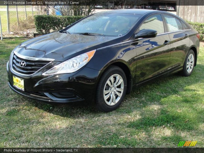 Midnight Black / Camel 2011 Hyundai Sonata GLS