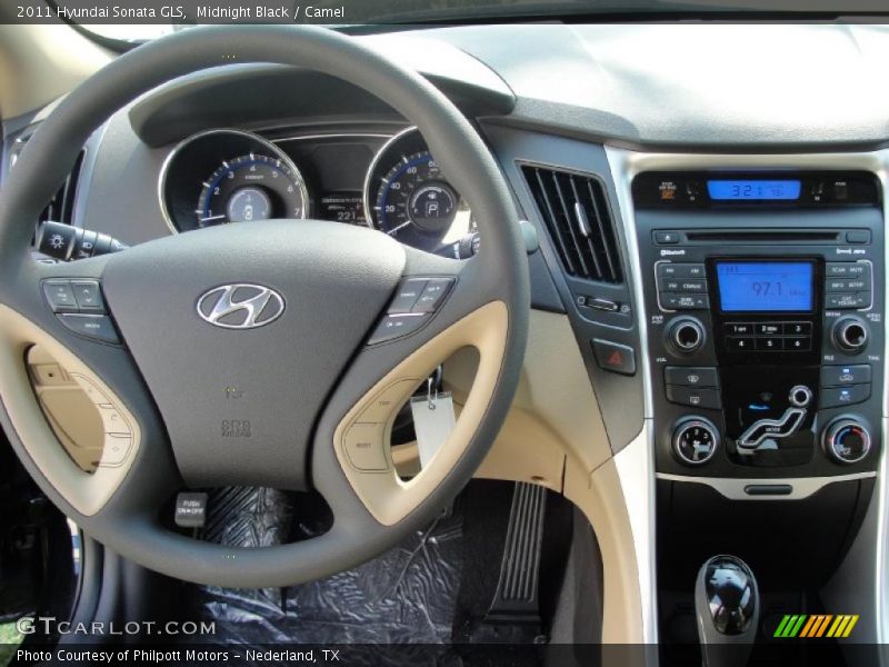 Midnight Black / Camel 2011 Hyundai Sonata GLS