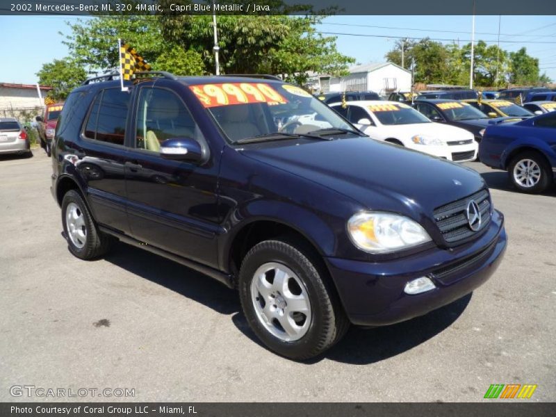 Capri Blue Metallic / Java 2002 Mercedes-Benz ML 320 4Matic
