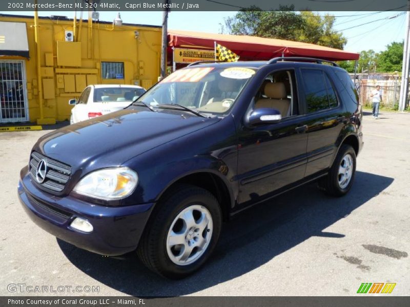 Capri Blue Metallic / Java 2002 Mercedes-Benz ML 320 4Matic