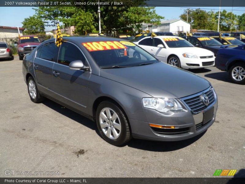 United Grey Metallic / Black 2007 Volkswagen Passat 2.0T Sedan