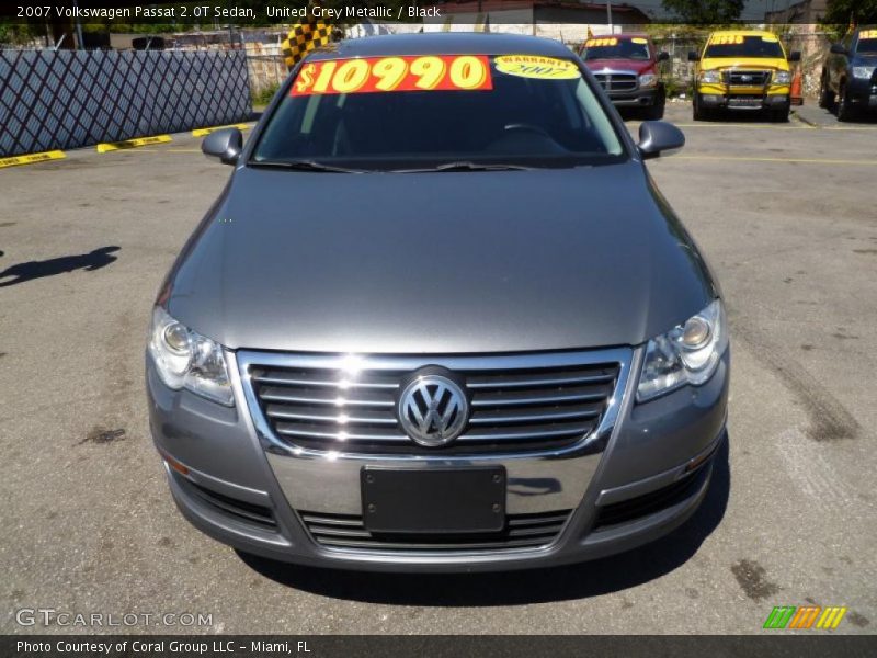 United Grey Metallic / Black 2007 Volkswagen Passat 2.0T Sedan