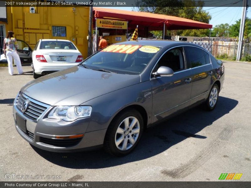 United Grey Metallic / Black 2007 Volkswagen Passat 2.0T Sedan