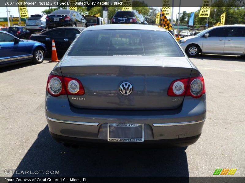 United Grey Metallic / Black 2007 Volkswagen Passat 2.0T Sedan