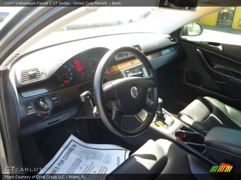 United Grey Metallic / Black 2007 Volkswagen Passat 2.0T Sedan