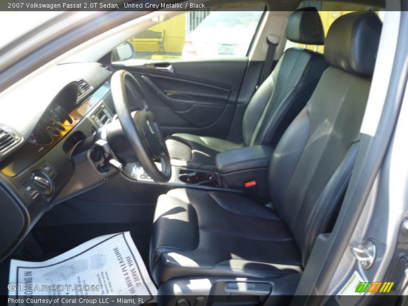 United Grey Metallic / Black 2007 Volkswagen Passat 2.0T Sedan