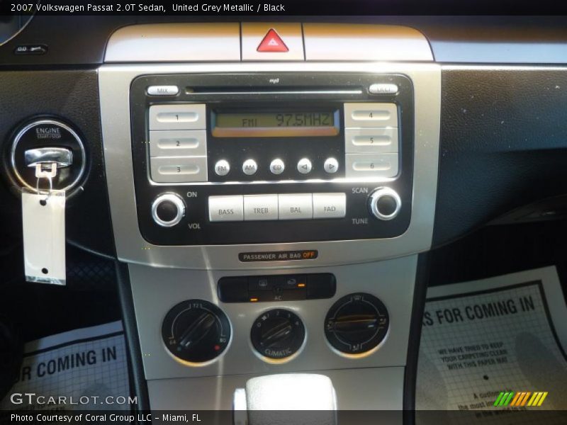 United Grey Metallic / Black 2007 Volkswagen Passat 2.0T Sedan