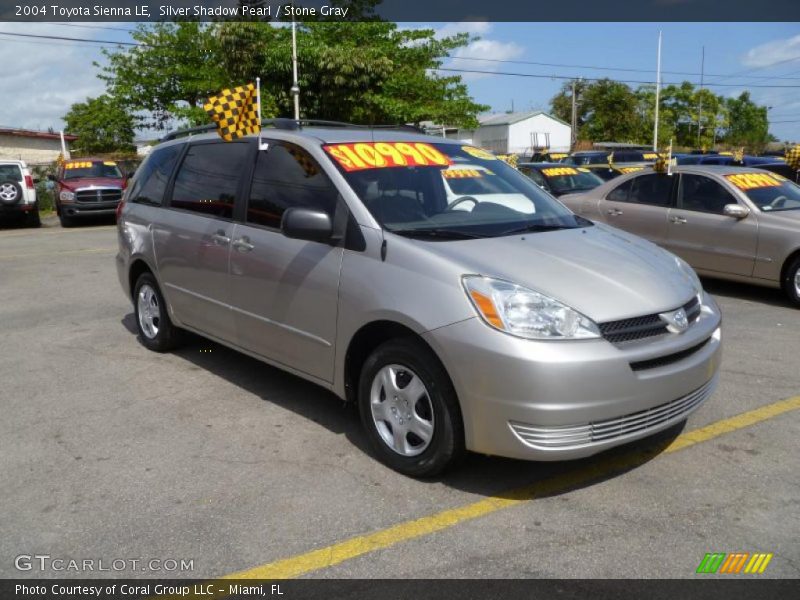 Silver Shadow Pearl / Stone Gray 2004 Toyota Sienna LE