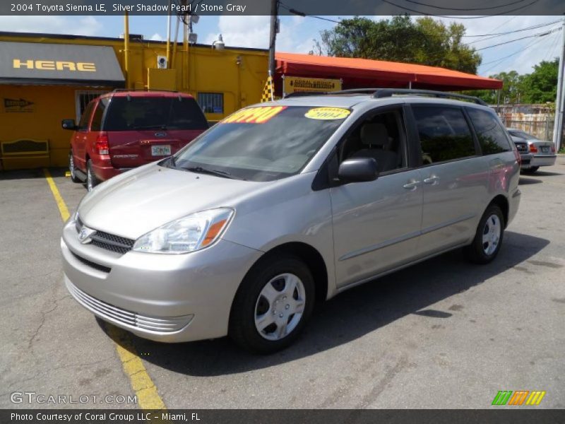 Silver Shadow Pearl / Stone Gray 2004 Toyota Sienna LE