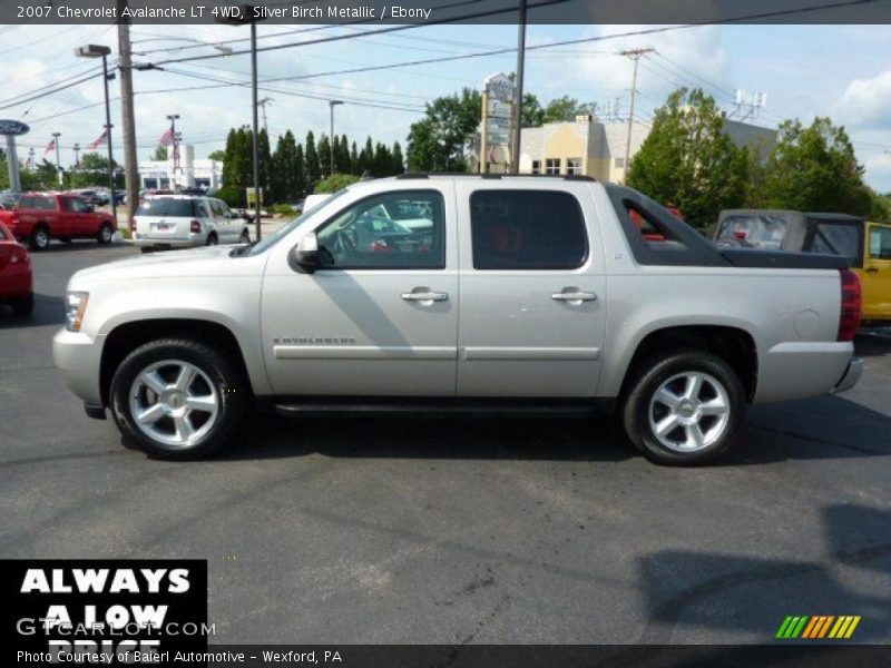 Silver Birch Metallic / Ebony 2007 Chevrolet Avalanche LT 4WD