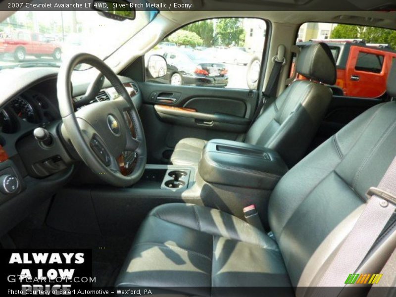Silver Birch Metallic / Ebony 2007 Chevrolet Avalanche LT 4WD