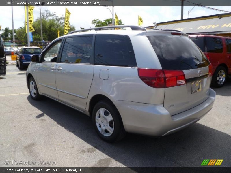 Silver Shadow Pearl / Stone Gray 2004 Toyota Sienna LE