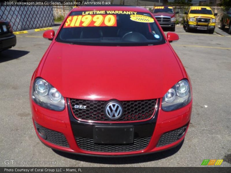 Salsa Red / Anthracite Black 2006 Volkswagen Jetta GLI Sedan