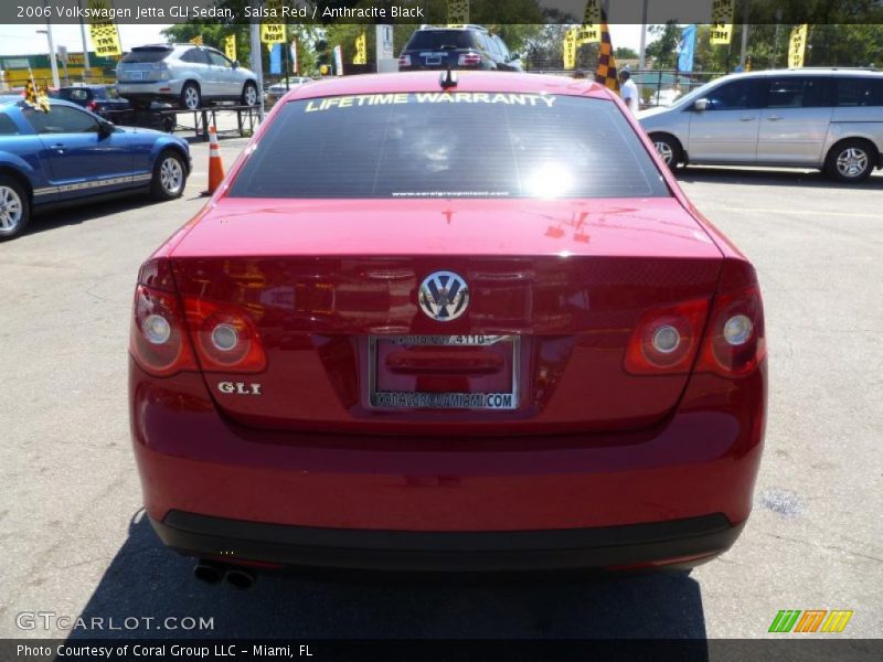 Salsa Red / Anthracite Black 2006 Volkswagen Jetta GLI Sedan