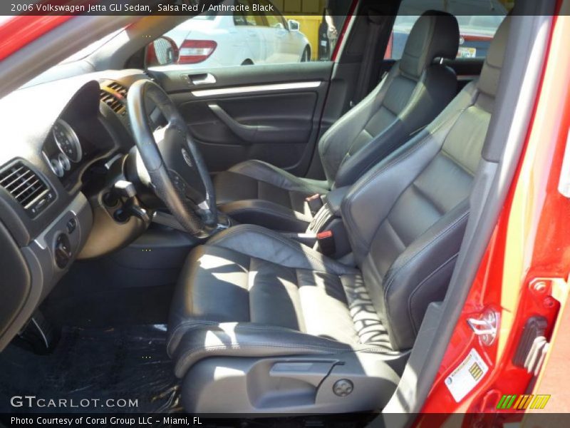 Salsa Red / Anthracite Black 2006 Volkswagen Jetta GLI Sedan