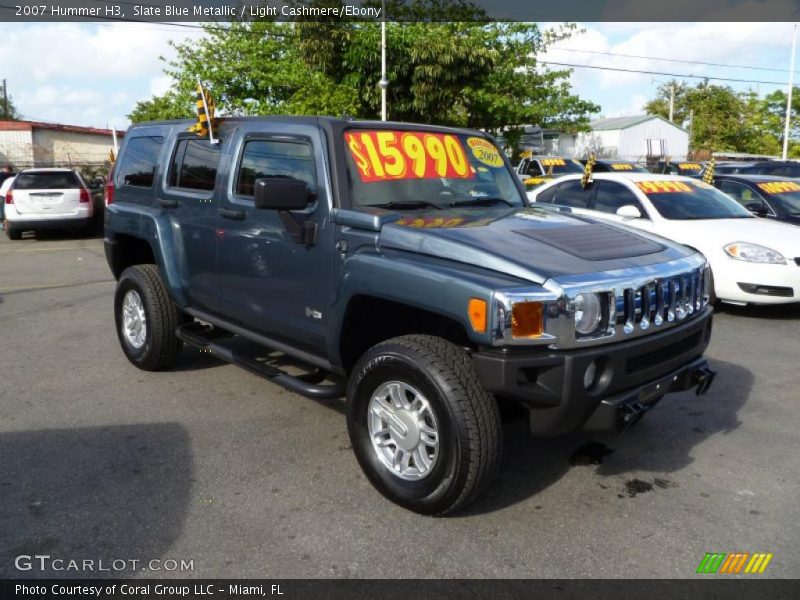 Slate Blue Metallic / Light Cashmere/Ebony 2007 Hummer H3
