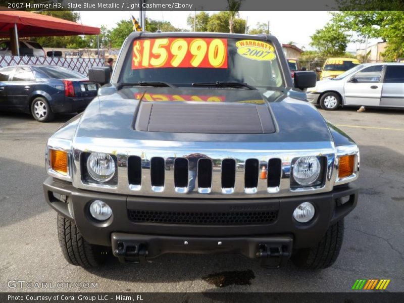Slate Blue Metallic / Light Cashmere/Ebony 2007 Hummer H3