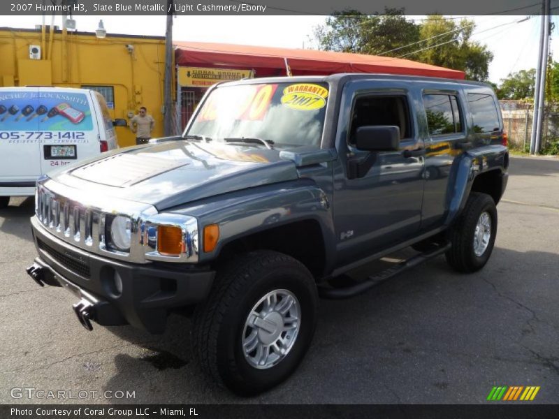 Slate Blue Metallic / Light Cashmere/Ebony 2007 Hummer H3
