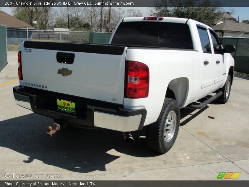 Summit White / Ebony 2007 Chevrolet Silverado 2500HD LT Crew Cab