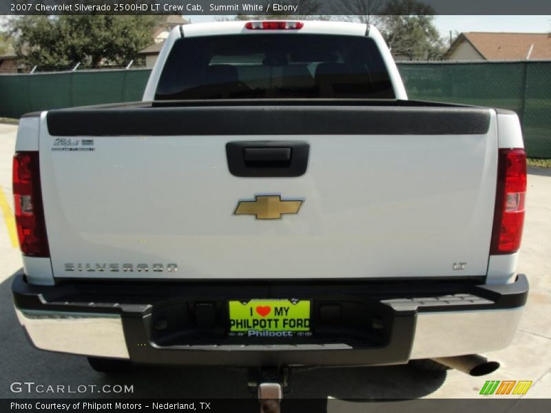 Summit White / Ebony 2007 Chevrolet Silverado 2500HD LT Crew Cab
