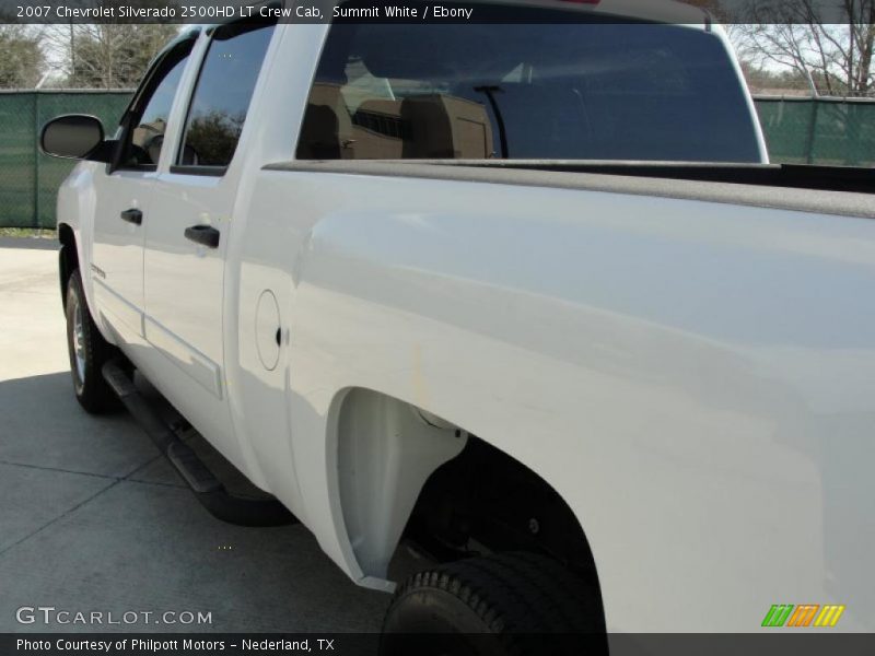 Summit White / Ebony 2007 Chevrolet Silverado 2500HD LT Crew Cab