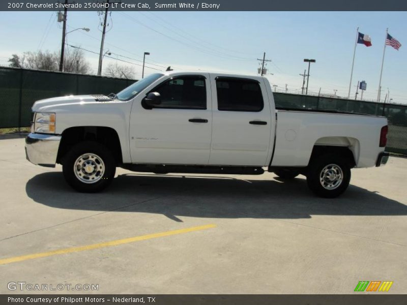 Summit White / Ebony 2007 Chevrolet Silverado 2500HD LT Crew Cab