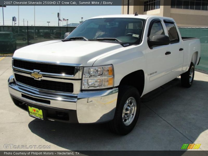 Summit White / Ebony 2007 Chevrolet Silverado 2500HD LT Crew Cab