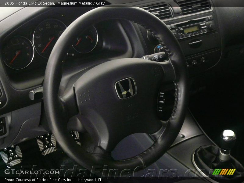 Magnesium Metallic / Gray 2005 Honda Civic EX Sedan