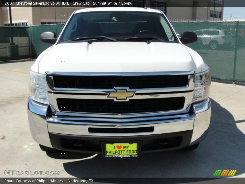 Summit White / Ebony 2007 Chevrolet Silverado 2500HD LT Crew Cab
